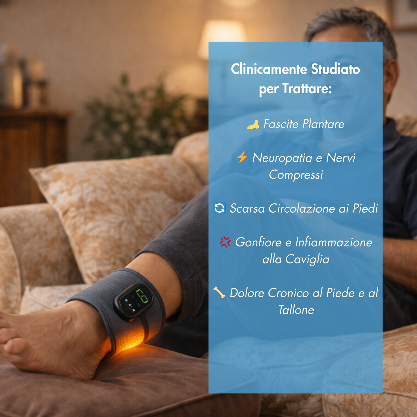 Soffri di dolore ai piedi, bruciore, formicolio o intorpidimento?