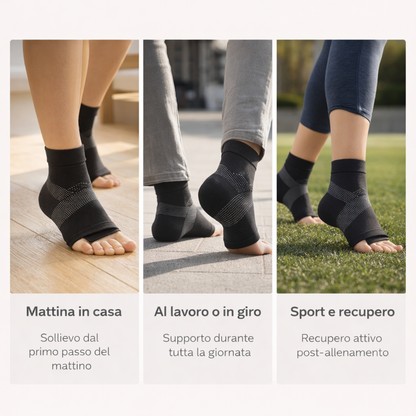 NeuroStep Supporto per Caviglia a Compressione - Fornisce Il Supporto e La Facilità per Dolori