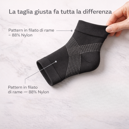 NeuroStep Supporto per Caviglia a Compressione - Fornisce Il Supporto e La Facilità per Dolori